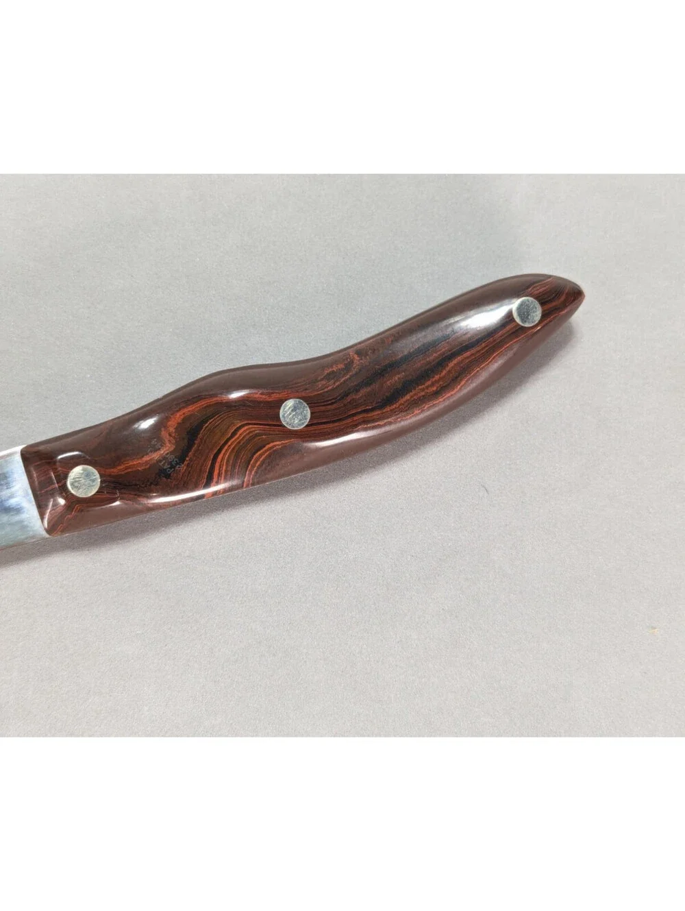 VTG Cutco No. 1023 Carving Knife Brown Swirl Handle 9